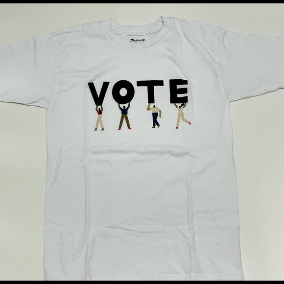 Madewell VOTE 100% cotton crew neck tee - Picture 2 of 5